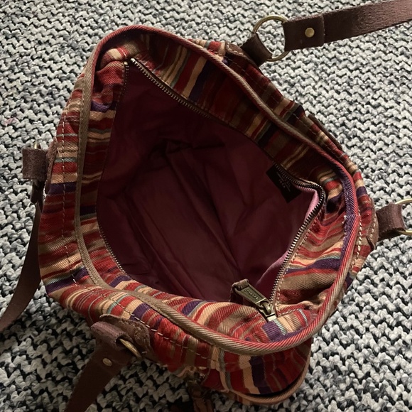 Fossil “Classic 1954” Suede & Fabric Shoulder Bag - Picture 9 of 10